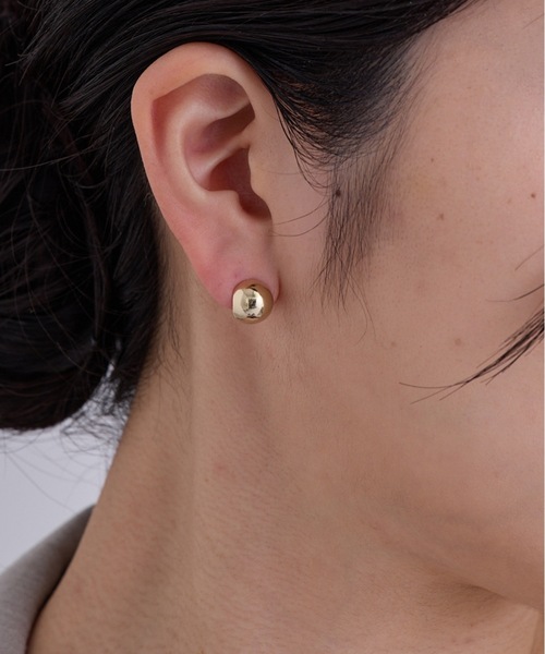 CALIN STANDARD(カリンスタンダード)の「◆金属アレルギー対応◆◆made in japan◆【痛くない】【落ちにくい】【ストレスフリーな着け心地】ボール ミニループフィットイヤリング(イヤリング・レディース・ゴールド/ピンクゴールド/シルバー・FREE)」の1枚目の写真