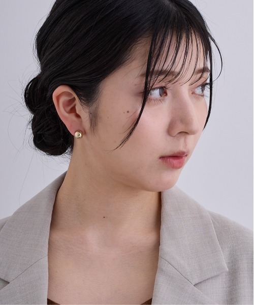 CALIN STANDARD(カリンスタンダード)の「◆金属アレルギー対応◆◆made in japan◆【痛くない】【落ちにくい】【ストレスフリーな着け心地】ボール ミニループフィットイヤリング(イヤリング・レディース・ゴールド/ピンクゴールド/シルバー・FREE)」の5枚目の写真