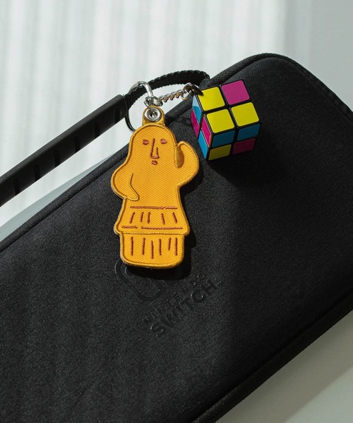 ニューレトロ スティッチワークキーホルダー 刺繍 キーリング