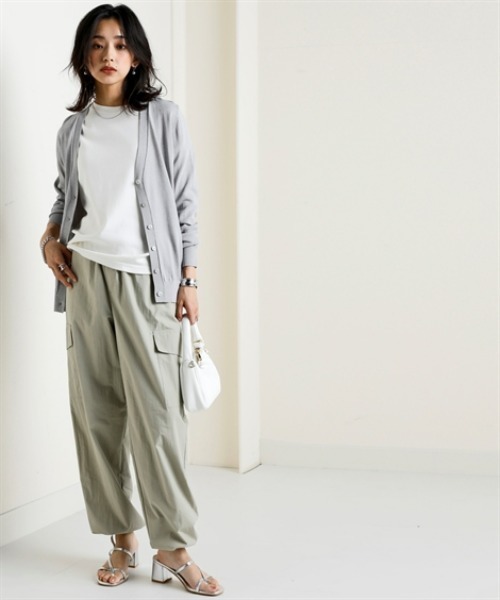 nissen（ニッセン）の「軽くてやわらか綿ナイロンカーゴパンツ(接触冷感・UVカット)＜大きいサイズ有＞（カーゴパンツ・レディース・ピンク/グリーン/ブラック・LL/S/3L/M/L）」の10枚目の写真