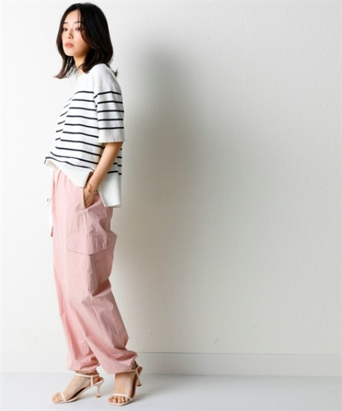 nissen（ニッセン）の「軽くてやわらか綿ナイロンカーゴパンツ(接触冷感・UVカット)＜大きいサイズ有＞（カーゴパンツ・レディース・ピンク/グリーン/ブラック・LL/S/3L/M/L）」の11枚目の写真