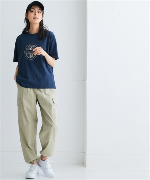 nissen（ニッセン）の「軽くてやわらか綿ナイロンカーゴパンツ(接触冷感・UVカット)＜大きいサイズ有＞（カーゴパンツ・レディース・ピンク/グリーン/ブラック・LL/S/3L/M/L）」の8枚目の写真