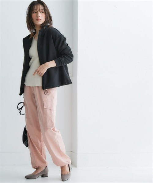 nissen（ニッセン）の「軽くてやわらか綿ナイロンカーゴパンツ(接触冷感・UVカット)＜大きいサイズ有＞（カーゴパンツ・レディース・ピンク/グリーン/ブラック・LL/S/3L/M/L）」の15枚目の写真