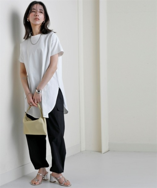 nissen（ニッセン）の「軽くてやわらか綿ナイロンカーゴパンツ(接触冷感・UVカット)＜大きいサイズ有＞（カーゴパンツ・レディース・ピンク/グリーン/ブラック・LL/S/3L/M/L）」の4枚目の写真