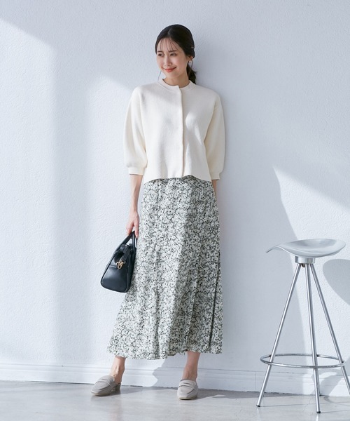 emur/エミュール】マーガレット柄ナロースカート（スカート）｜ROPE