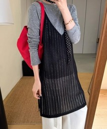 ヴィンテージ キャミワンピース レイヤード 日常&シンプル