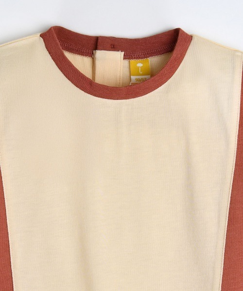moimoln（モイモルン）の「【SOFT&】カラーコンボTシャツ（Tシャツ/カットソー・キッズ・ブラウン/パープル/イエロー・90cm/100cm/110cm/120cm）」の14枚目の写真