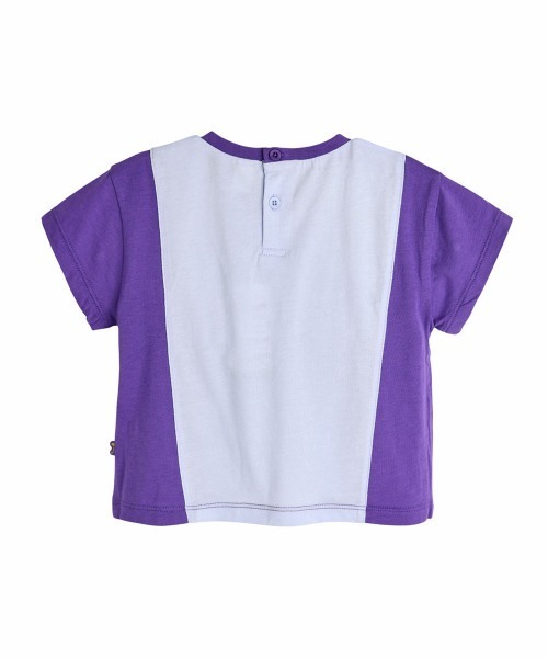 moimoln（モイモルン）の「【SOFT&】カラーコンボTシャツ（Tシャツ/カットソー・キッズ・ブラウン/パープル/イエロー・90cm/100cm/110cm/120cm）」の4枚目の写真
