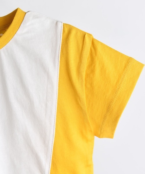 moimoln（モイモルン）の「【SOFT&】カラーコンボTシャツ（Tシャツ/カットソー・キッズ・ブラウン/パープル/イエロー・90cm/100cm/110cm/120cm）」の10枚目の写真