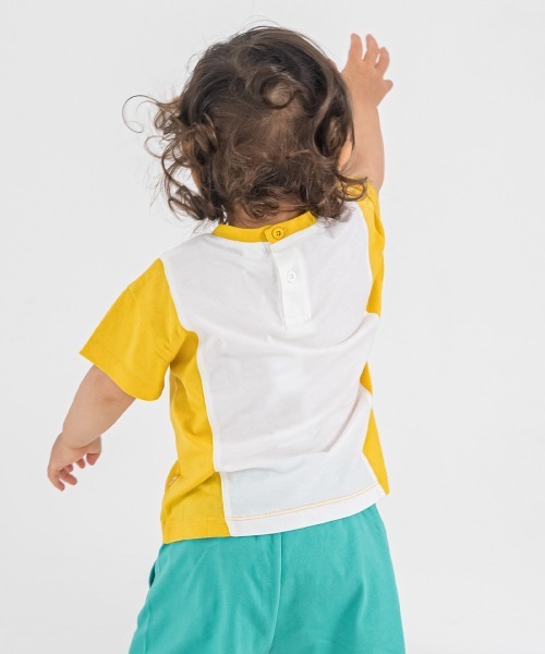 moimoln（モイモルン）の「【SOFT&】カラーコンボTシャツ（Tシャツ/カットソー・キッズ・ブラウン/パープル/イエロー・90cm/100cm/110cm/120cm）」の21枚目の写真