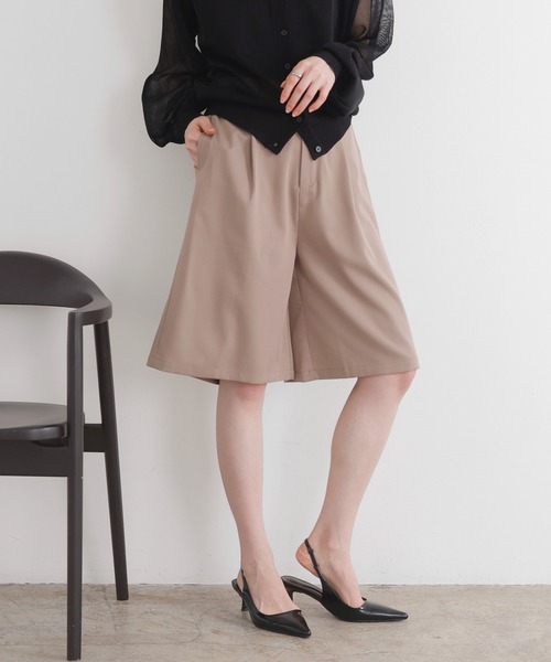 LIAN（リアン）の「ツイルハーフパンツ（その他パンツ・レディース・グレイッシュベージュ/グレー/ブラック・FREE）」の3枚目の写真