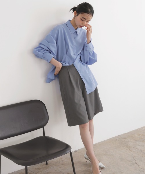 LIAN（リアン）の「ツイルハーフパンツ（その他パンツ・レディース・グレイッシュベージュ/グレー/ブラック・FREE）」の4枚目の写真