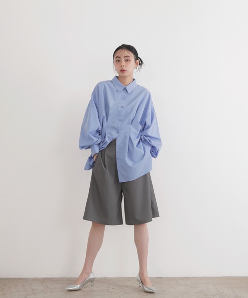 LIAN（リアン）の「ツイルハーフパンツ（その他パンツ・レディース・グレイッシュベージュ/グレー/ブラック・FREE）」の6枚目の写真