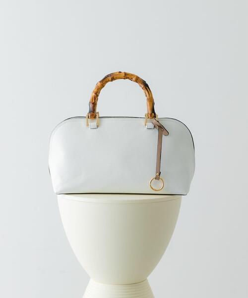 RODE SKO（ロデスコ）の「バンブー風ヨコナガバッグ（ハンドバッグ・レディース・ホワイト/グレー・ONE）」の16枚目の写真