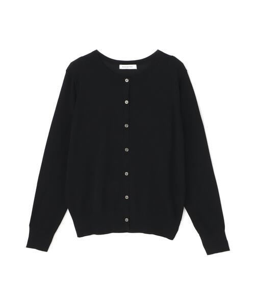 NATURAL BEAUTY BASIC（ナチュラルビューティーベーシック）の「◇レーヨンナイロンカーディガン（カーディガン/ボレロ・レディース・ブラック/オフホワイト/ブルー・FREE）」の4枚目の写真