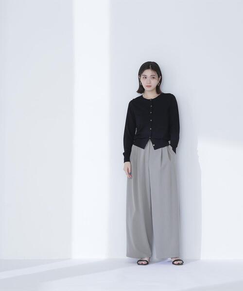 NATURAL BEAUTY BASIC（ナチュラルビューティーベーシック）の「◇レーヨンナイロンカーディガン（カーディガン/ボレロ・レディース・ブラック/オフホワイト/ブルー・FREE）」の11枚目の写真