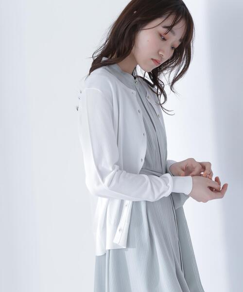NATURAL BEAUTY BASIC（ナチュラルビューティーベーシック）の「◇レーヨンナイロンカーディガン（カーディガン/ボレロ・レディース・ブラック/オフホワイト/ブルー・FREE）」の18枚目の写真