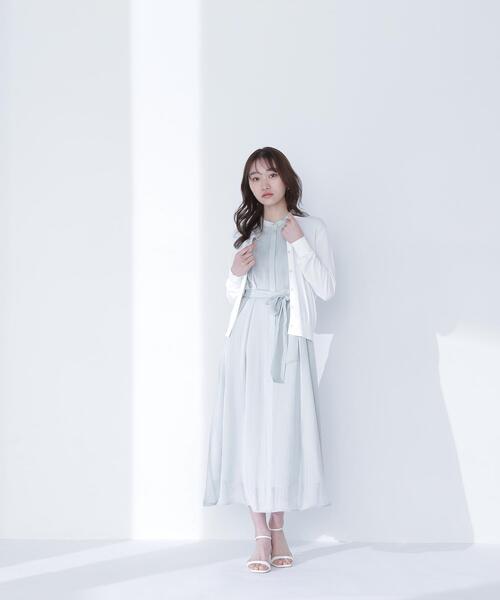 NATURAL BEAUTY BASIC（ナチュラルビューティーベーシック）の「◇レーヨンナイロンカーディガン（カーディガン/ボレロ・レディース・ブラック/オフホワイト/ブルー・FREE）」の19枚目の写真