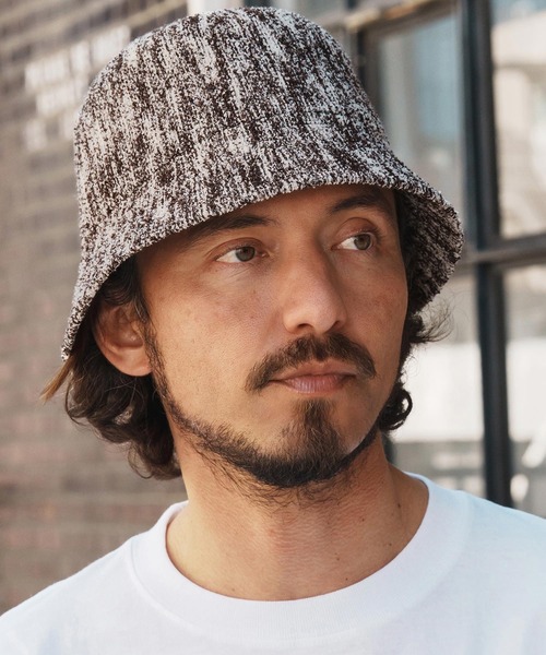 mko12814- Multicolor Knit Thermo Bucket Hat バケットハット