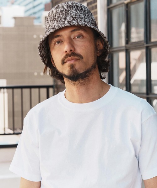 mko12814- Multicolor Knit Thermo Bucket Hat バケットハット