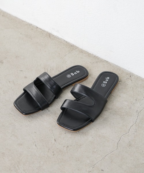 Bab(バブ)の「ニュアンスラインフラットサンダル(サンダル・レディース・ブラック/ベージュ/オフホワイト・M/L)」の15枚目の写真