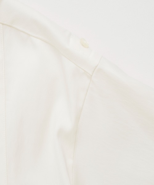 CITY TOKYO（シティトウキョウ）の「Back Tuck Arrangement Dress / バックタックアレンジメントワンピース（ワンピース・レディース・ブラック/ホワイト・1/2）」の4枚目の写真