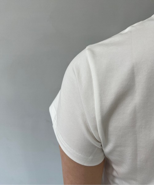 ドッグプリント レースヘム 半袖Tシャツ FC25S203【Fano Studios