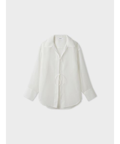 MIESROHE（ミースロエ）の「ｵｰﾌﾟﾝｶﾗｰｼｱｰｼｬﾂ（Tシャツ/カットソー・レディース・グリーン/ホワイト/ブラック・FREE）」の5枚目の写真