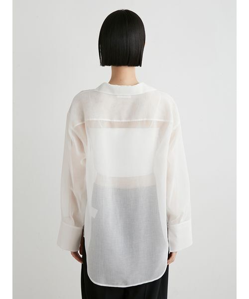 MIESROHE（ミースロエ）の「ｵｰﾌﾟﾝｶﾗｰｼｱｰｼｬﾂ（Tシャツ/カットソー・レディース・グリーン/ホワイト/ブラック・FREE）」の8枚目の写真