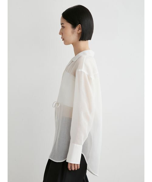 MIESROHE（ミースロエ）の「ｵｰﾌﾟﾝｶﾗｰｼｱｰｼｬﾂ（Tシャツ/カットソー・レディース・グリーン/ホワイト/ブラック・FREE）」の9枚目の写真