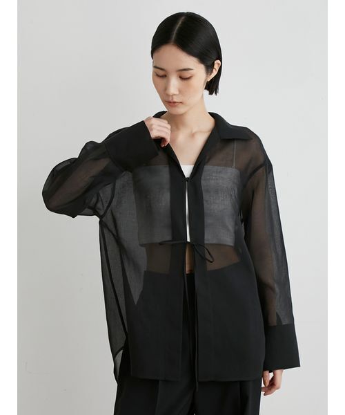 MIESROHE（ミースロエ）の「ｵｰﾌﾟﾝｶﾗｰｼｱｰｼｬﾂ（Tシャツ/カットソー・レディース・グリーン/ホワイト/ブラック・FREE）」の15枚目の写真