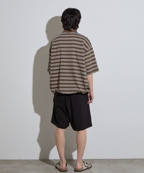 25SS｜WEB限定】MEN ホールガーメントニットポロ ブラック