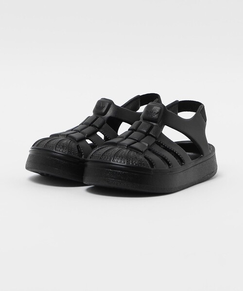 adidas Originals(アディダスオリジナルス)の「<adidas Originals>SST サンダル / スーパースター / キッズ 14cm-16cm(サンダル・キッズ・ブラック・14cm/16cm/15cm)」の2枚目の写真