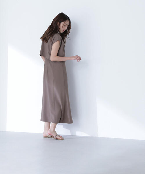 NATURAL BEAUTY BASIC(ナチュラルビューティーベーシック)の「◇ショートジャケット&ワンピースセット(ワンピース・レディース・チャコールグレー/ブラウン・SMALL/MEDIUM/P/S)」の14枚目の写真