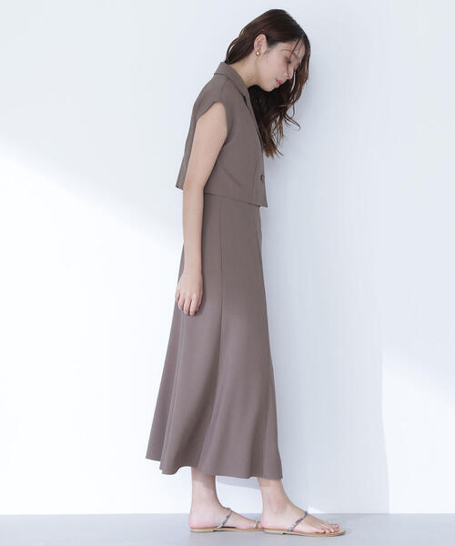 NATURAL BEAUTY BASIC(ナチュラルビューティーベーシック)の「◇ショートジャケット&ワンピースセット(ワンピース・レディース・チャコールグレー/ブラウン・SMALL/MEDIUM/P/S)」の21枚目の写真