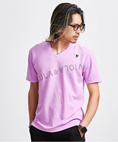 VIOLA（ヴィオラ）の「『VIOLA rumore/ヴィオラ ルモーレ』V/N半袖Tシャツ（Tシャツ/カットソー・メンズ・ブラック/ホワイト/ラベンダー・XL/L/M）」の11枚目の写真