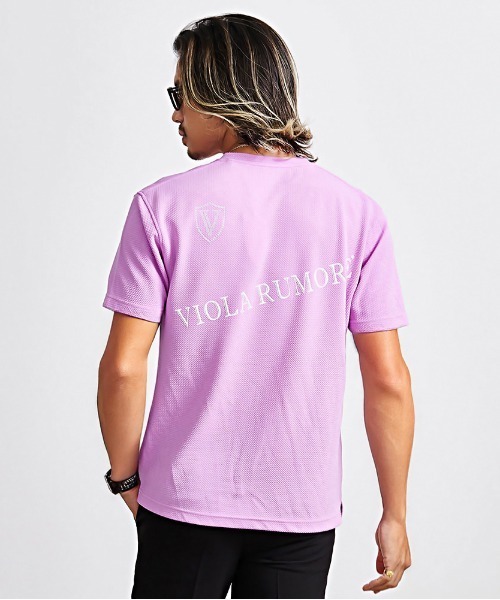 VIOLA（ヴィオラ）の「『VIOLA rumore/ヴィオラ ルモーレ』V/N半袖Tシャツ（Tシャツ/カットソー・メンズ・ブラック/ホワイト/ラベンダー・XL/L/M）」の12枚目の写真