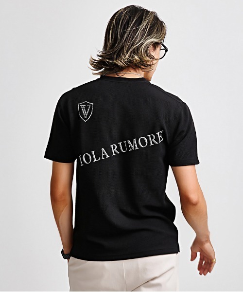 VIOLA（ヴィオラ）の「『VIOLA rumore/ヴィオラ ルモーレ』V/N半袖Tシャツ（Tシャツ/カットソー・メンズ・ブラック/ホワイト/ラベンダー・XL/L/M）」の9枚目の写真
