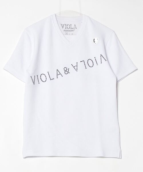 VIOLA（ヴィオラ）の「『VIOLA rumore/ヴィオラ ルモーレ』V/N半袖Tシャツ（Tシャツ/カットソー・メンズ・ブラック/ホワイト/ラベンダー・XL/L/M）」の18枚目の写真