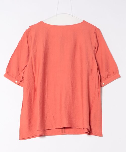 ブラウス シャツ 「L〜5L 大きいサイズ」リネンライクラッフルフリルブラウス 半袖 春夏 レディース セール】【L～5L 大きいサイズ】リネンライクラッフルフリル