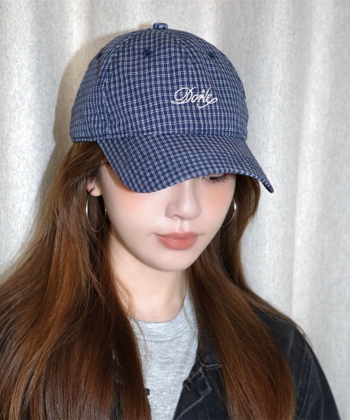 WEGO(ウィゴー)の「WEGO/アソート刺繍チェックキャップ(キャップ・レディース・ホワイト/ベージュ/ネイビー/カーキ・FREE)」の1枚目の写真