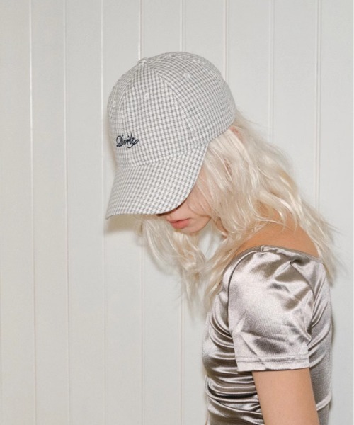 WEGO(ウィゴー)の「WEGO/アソート刺繍チェックキャップ(キャップ・レディース・ホワイト/ベージュ/ネイビー/カーキ・FREE)」の6枚目の写真