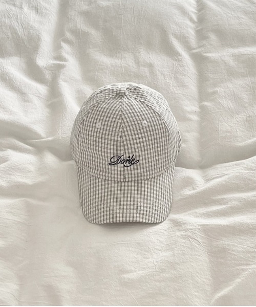 WEGO(ウィゴー)の「WEGO/アソート刺繍チェックキャップ(キャップ・レディース・ホワイト/ベージュ/ネイビー/カーキ・FREE)」の15枚目の写真