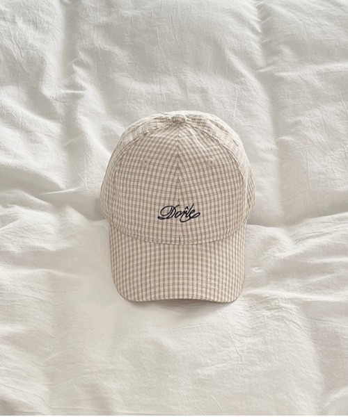 WEGO(ウィゴー)の「WEGO/アソート刺繍チェックキャップ(キャップ・レディース・ホワイト/ベージュ/ネイビー/カーキ・FREE)」の16枚目の写真