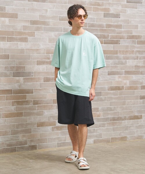 J.PRESS YORK STREET（ジェイプレスヨークストリート）の「【UNISEX】YALEバックプリント Tシャツ（Tシャツ/カットソー・メンズ・ホワイト系/ライトグリーン系/ネイビー系・SMALL/MEDIUM/LARGE）」の8枚目の写真