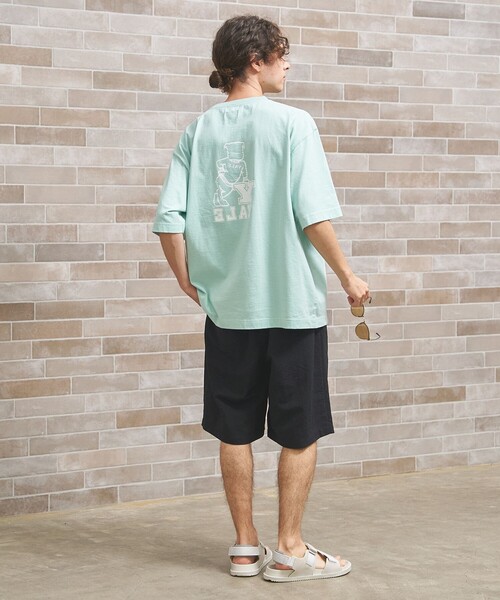 J.PRESS YORK STREET（ジェイプレスヨークストリート）の「【UNISEX】YALEバックプリント Tシャツ（Tシャツ/カットソー・メンズ・ホワイト系/ライトグリーン系/ネイビー系・SMALL/MEDIUM/LARGE）」の10枚目の写真