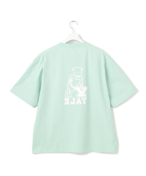 J.PRESS YORK STREET（ジェイプレスヨークストリート）の「【UNISEX】YALEバックプリント Tシャツ（Tシャツ/カットソー・メンズ・ホワイト系/ライトグリーン系/ネイビー系・SMALL/MEDIUM/LARGE）」の12枚目の写真