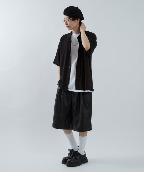 improves（インプローブス）の「PU ワイドショーツ（その他パンツ・メンズ・チャコール/ブラック・LARGE/MEDIUM）」の11枚目の写真