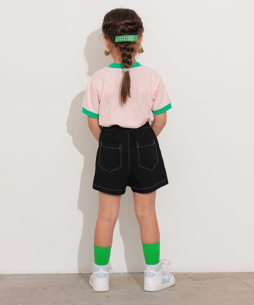 Ocean&Ground(オーシャン&グラウンド)の「VOTEリンガーTシャツ(Tシャツ/カットソー・キッズ・ピンク/ホワイト/イエロー・80/90/95/100/110/120/130/140)」の13枚目の写真