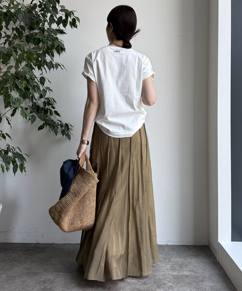 DouDou（ドゥドゥ）の「DビジューTEE（Tシャツ/カットソー・レディース・オフホワイト/グレー/チャコールグレー/ライトベージュ・FREE）」の16枚目の写真